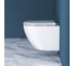 Унитаз подвесной безободковый с быстросъемным сидением с микролифтом BelBagno SFERA-R BB046CHR/BB870SC 8