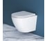 Унитаз подвесной безободковый с быстросъемным сидением с микролифтом BelBagno SFERA-R BB046CHR/BB870SC 11