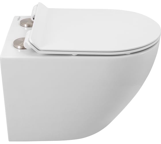 Унитаз подвесной безободковый с быстросъемным сидением с микролифтом BelBagno SFERA-TOR BB046CH-TOR/BB2111SC