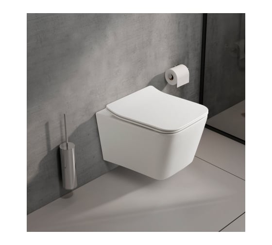 Подвесной унитаз OLIVE'S PORTO сиденье: дюропласт, цвет: белый PR30116DP