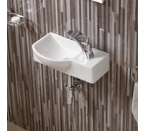 Раковина подвесная Weltwasser WW AISBACH 7940 GL-WT R глянцевая белая, 400x220x120 мм 10000008687