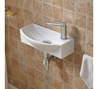 Раковина подвесная Weltwasser WW AISBACH 7946 GL-WT R глянцевая белая, 455x220x130 мм 10000008695