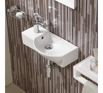 Раковина подвесная Weltwasser WW AISBACH 7950 GL-WT L глянцевая белая, 505x235x125 мм 10000008692