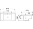 Раковина врезная Weltwasser WW DEILBACH 7506- 90 MT- BL 910x470x180 10000005567 4
