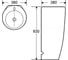 Раковина напольная Weltwasser WW LEERBACH 3838 GL-WT 380x380x830 мм 10000005489 2
