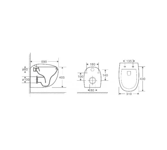 Унитаз подвесной Weltwasser WW JECKENBACH 004 GL-WT 10000003809