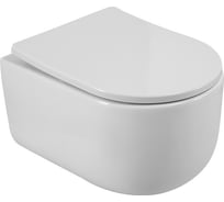 Унитаз подвесной безободковый BelBagno SOFT-TOR быстросъемное сидение с функцией Soft Close BB084CH-TOR/BB2031SC