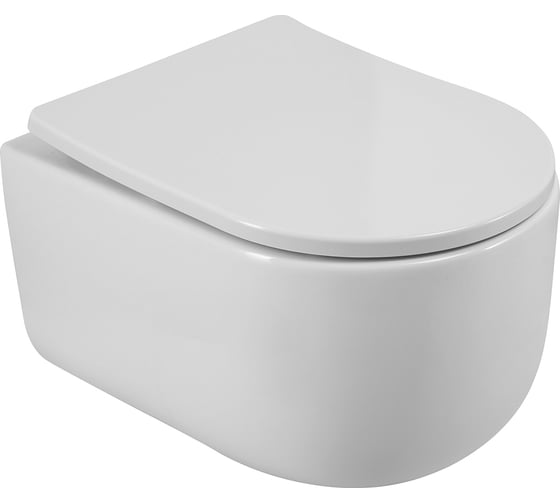 Унитаз подвесной безободковый BelBagno SOFT-TOR быстросъемное сидение с функцией Soft Close BB084CH-TOR/BB2031SC