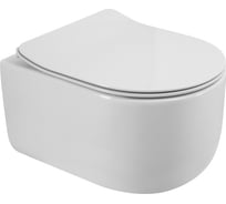 Унитаз подвесной безободковый BelBagno SOFT-TOR быстросъемное сидение с функцией Soft Close BB084CH-TOR/BB2034SC