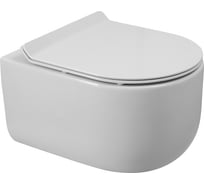 Унитаз подвесной безободковый BelBagno SOFT-TOR быстросъемное сидение с функцией Soft Close BB084CH-TOR/BB2111SC