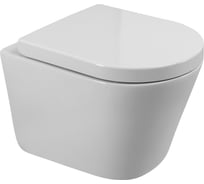 Унитаз подвесной безободковый BelBagno FLAY-TOR быстросъемное сидение с функцией Soft Close BB053CH-TOR-FC/BB865SC