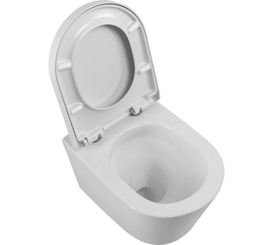 Унитаз подвесной безободковый BelBagno FLAY-TOR быстросъемное сидение с функцией Soft Close BB053CH-TOR-FC/BB865SC