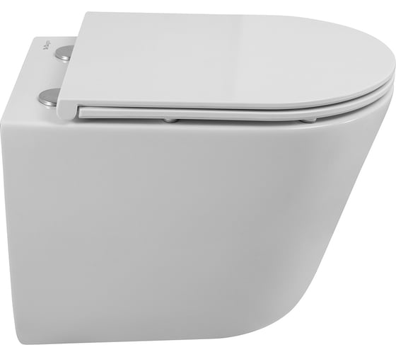 Унитаз подвесной безободковый BelBagno FLAY-TOR быстросъемное сидение с функцией Soft Close BB053CH-TOR-FC/BB870SC