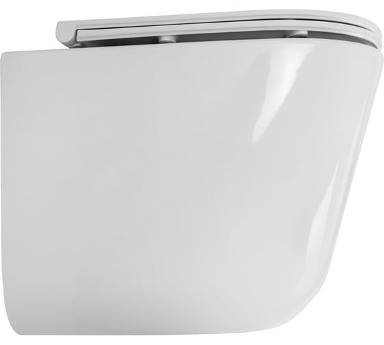 Унитаз подвесной безободковый BelBagno FLAY-TOR быстросъемное сидение с функцией Soft Close BB053CH-TOR-FC/BB870SC