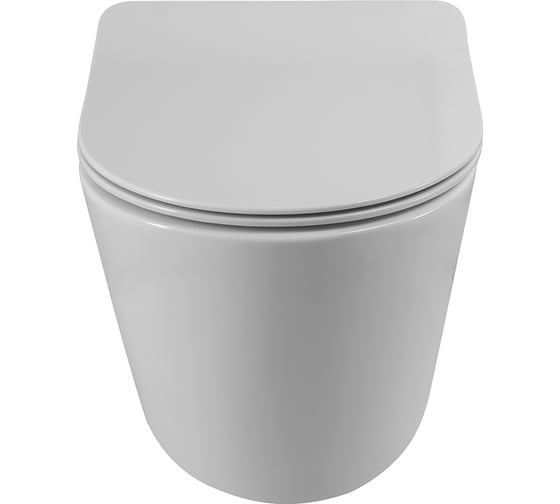 Унитаз подвесной безободковый BelBagno FLAY-TOR быстросъемное сидение с функцией Soft Close BB053CH-TOR-FC/BB2034SC