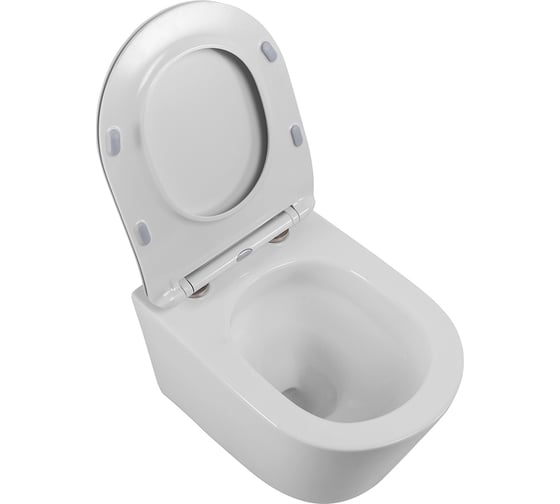 Унитаз подвесной безободковый BelBagno FLAY-TOR быстросъемное сидение с функцией Soft Close BB053CH-TOR-FC/BB2034SC