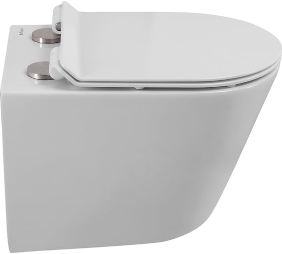 Унитаз подвесной безободковый BelBagno FLAY-TOR быстросъемное сидение с функцией Soft Close BB053CH-TOR-FC/BB2111SC
