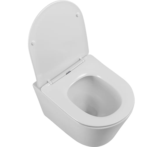 Унитаз подвесной безободковый BelBagno FLAY-TOR быстросъемное сидение с функцией Soft Close BB053CH-TOR-FC/BB051SC