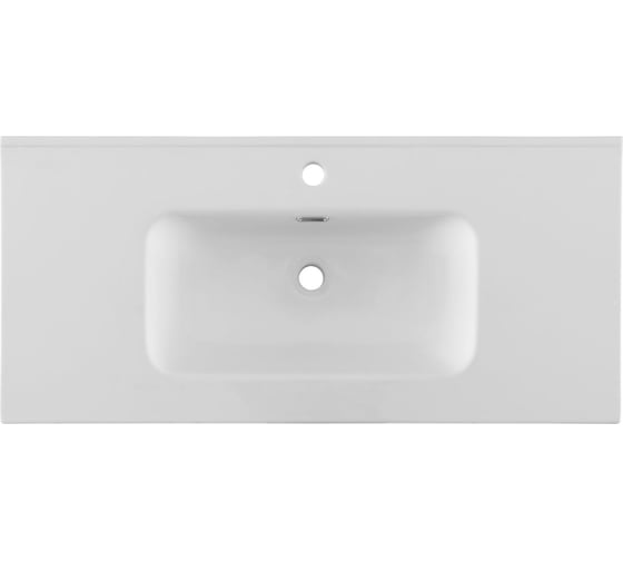 Раковина-столешница Aquanet Flat 100 белый матовый 00330426
