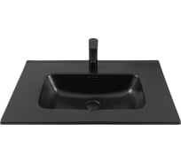 Раковина-столешница Aquanet Flat 70 черный матовый 00329254