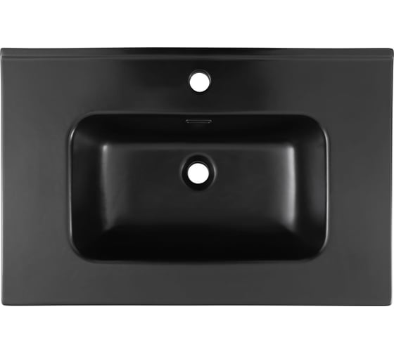 Раковина-столешница Aquanet Flat 70 черный матовый 00329254