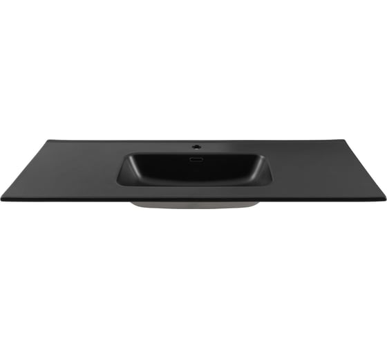 Раковина-столешница Aquanet Flat 120 черный матовый 00329258