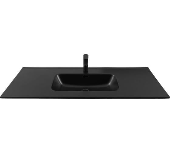 Раковина-столешница Aquanet Flat 120 черный матовый 00329258