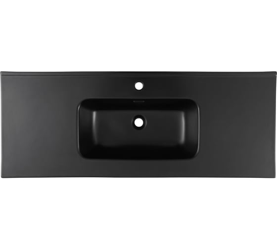 Раковина-столешница Aquanet Flat 120 черный матовый 00329258