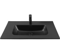 Раковина-столешница Aquanet Flat 80 черный матовый 00329255