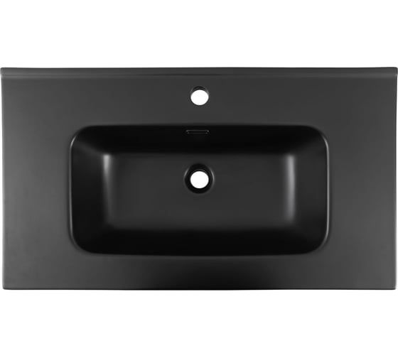 Раковина-столешница Aquanet Flat 80 черный матовый 00329255
