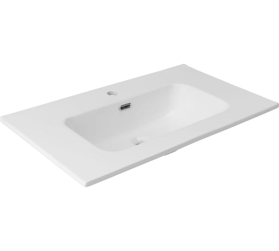 Раковина-столешница Aquanet Flat 80 белый матовый 00330431