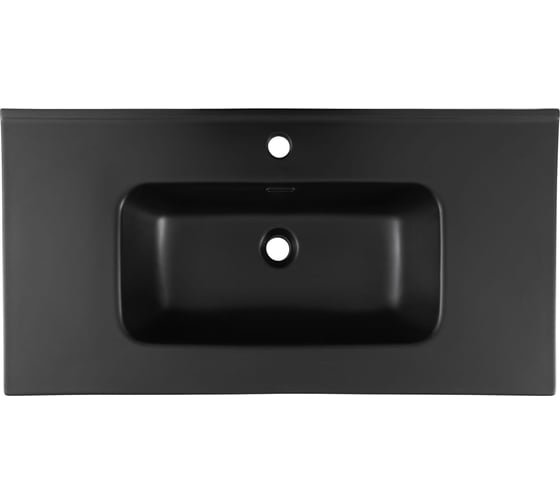 Раковина-столешница Aquanet Flat 90 черный матовый 00329256