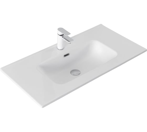 Раковина-столешница Aquanet Flat 90 белый матовый 00330432