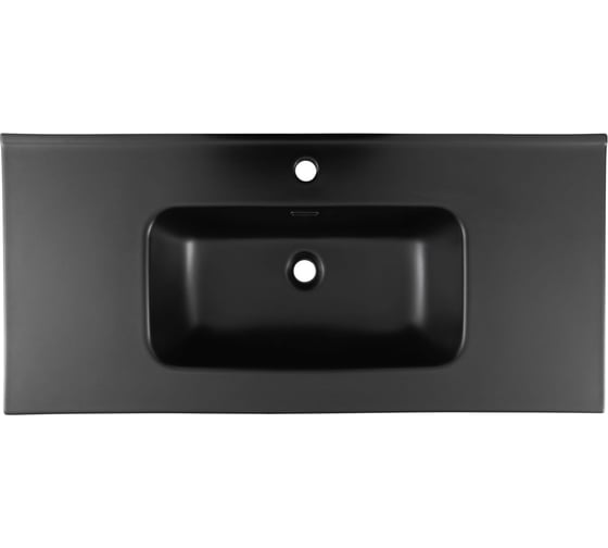 Раковина-столешница Aquanet Flat 100 черный матовый 00329257