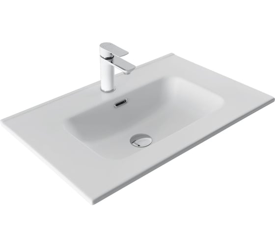 Раковина-столешница Aquanet Flat 70 белый матовый 00330430