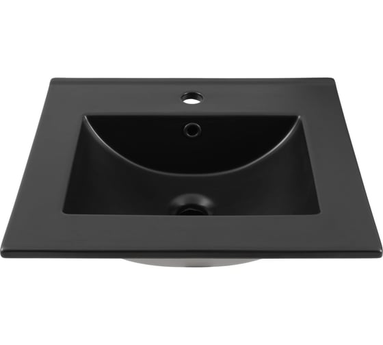 Раковина-столешница Aquanet Flat 50 черный матовый 00329252