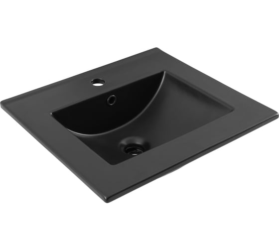 Раковина-столешница Aquanet Flat 50 черный матовый 00329252