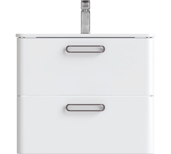 Тумба с умывальником IDDIS Brick подвесная, 60 см, белая BRI60W0i95K