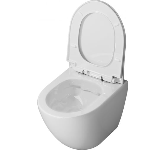 Подвесной унитаз NIAGARA NG-9301 Vista NG-9301 безободковый с тонкой крышкой, 1 место (324147) 00324147
