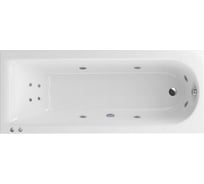 Ванна EXCELLENT Aurum 180x80 "HYDRO+" (хром) WAEX.AUR18.HYDRO+.CR