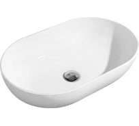 Накладная раковина Flaminia App 620x400хh160 мм, без плоскости под смеситель, без перелива, керамика, цвет белый AP62A