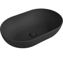 Накладная раковина Flaminia App 620x400хh160 мм, без плоскости для смеситель, без перелива, керамика, цвет Carbone AP62ACAR