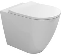 Унитаз Flaminia Link 560x360хh420 мм, напольный без бачка, с системой GoClean, универсальный выпуск, крепление арт.9003, патрубки арт. LK1012, цвет белый LK117G