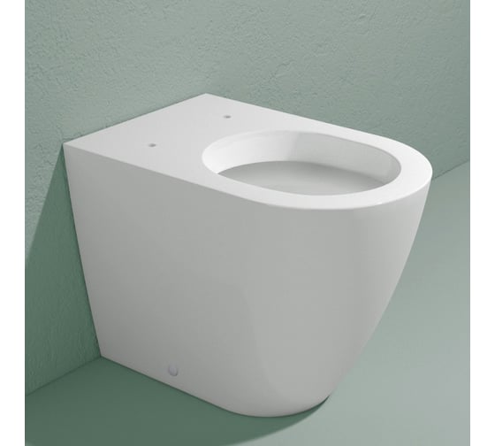 Унитаз Flaminia Link 560x360хh420 мм, напольный без бачка, с системой GoClean, универсальный выпуск, крепление арт.9003, патрубки арт. LK1012, цвет белый LK117G
