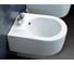 Биде Flaminia Mini Link 485x360хh200 мм, подвесное, укороченное, 1 отверстие для смесителя, перелив, крепление в комплекте, керамика, цвет белый 5065 2