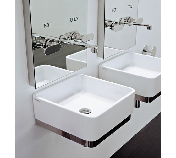 Раковина Flaminia Mini 400x400хh130 мм, подвесная, без перелива, керамика, цвет белый MWL40