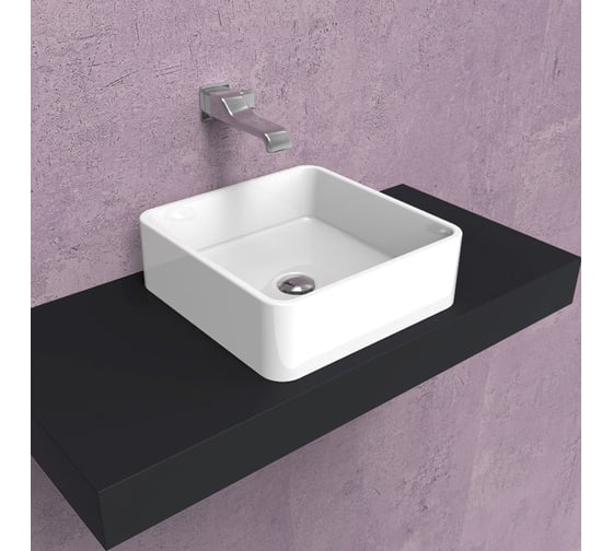 Раковина Flaminia Mini 400x400хh130 мм, подвесная, без перелива, керамика, цвет белый MWL40
