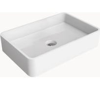 Раковина Flaminia Mini 600x400хh130 мм, без перелива, накладная/подвесная с установкой на кронштейны для настенного монтажа, керамика, цвет белый MWL60