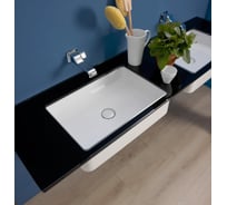 Раковина Flaminia Mini 550x350x120 мм, встраиваемая снизу, без перелива, керамика, цвет белый MW60SP