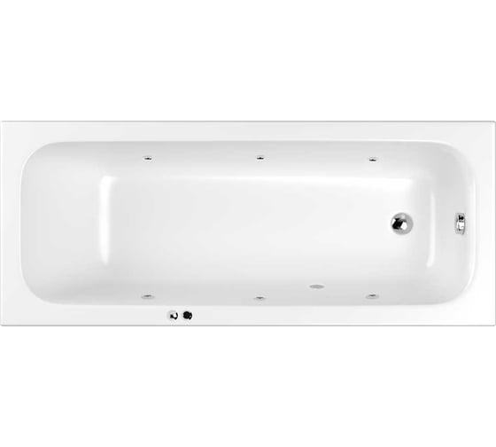 Ванна WHITECROSS Vibe 180x75 "SOFT" (хром) 0105.180075.100.SOFT.CR